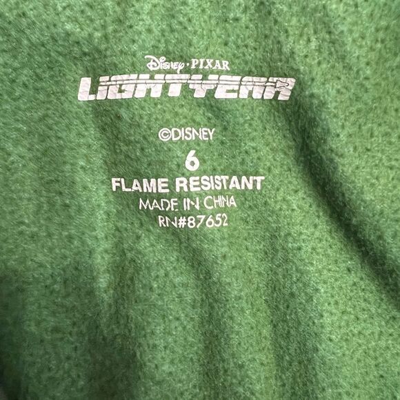 EUC Flannel Buzz Lightyear Pajama Set - Size 6- Disney / Pixar - Picture 4 of 6